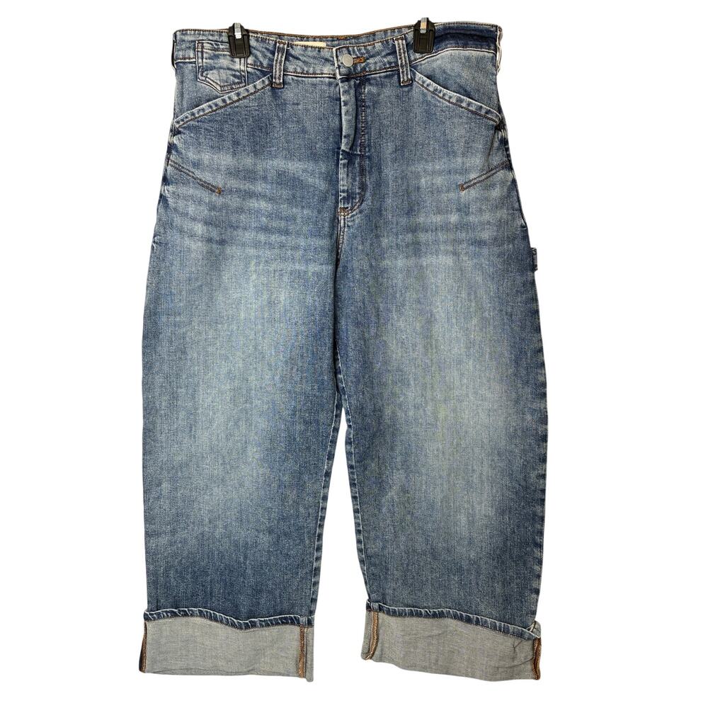 PILCRO Kayden High-Rise Carpenter Barrel Jeans Womens 32 Anthropologie Relaxed